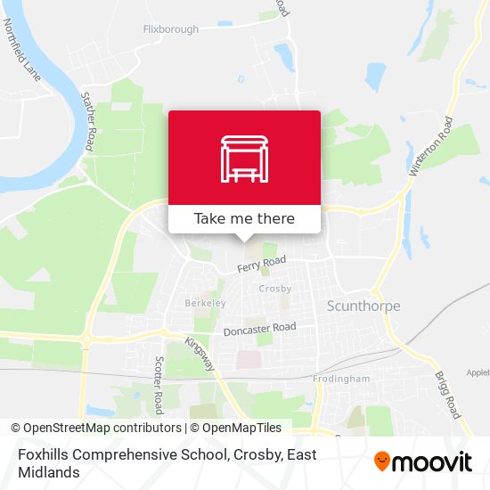 Foxhills Comprehensive School, Crosby map