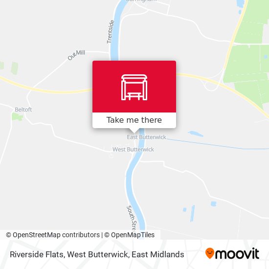 Riverside Flats, West Butterwick map