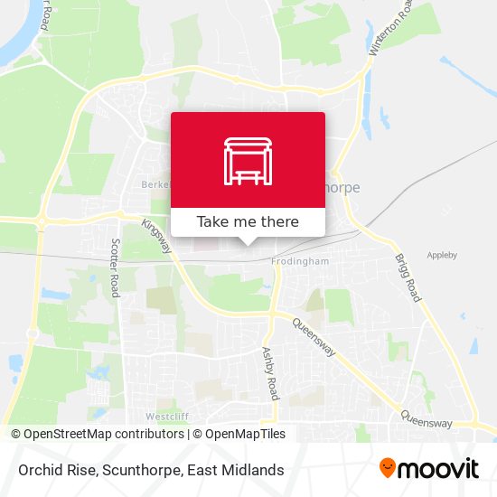 Orchid Rise, Scunthorpe map