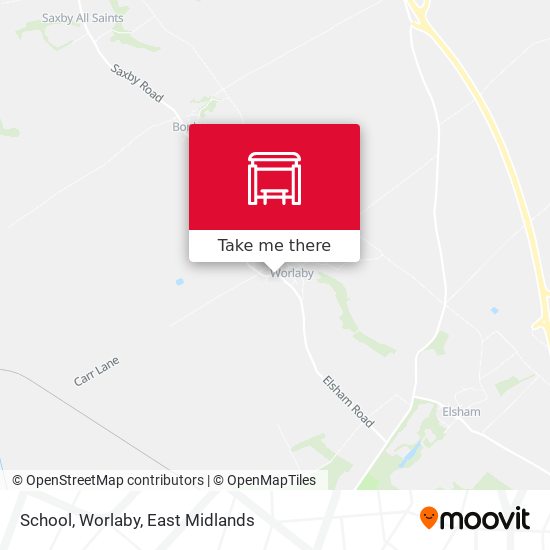 School, Worlaby map