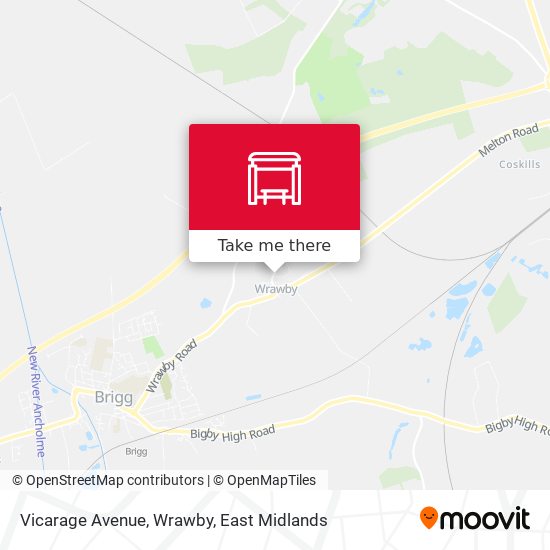 Vicarage Avenue, Wrawby map