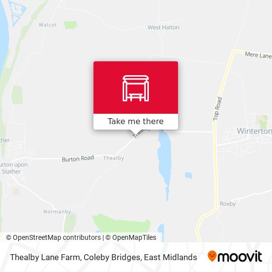 Thealby Lane Farm, Coleby Bridges map