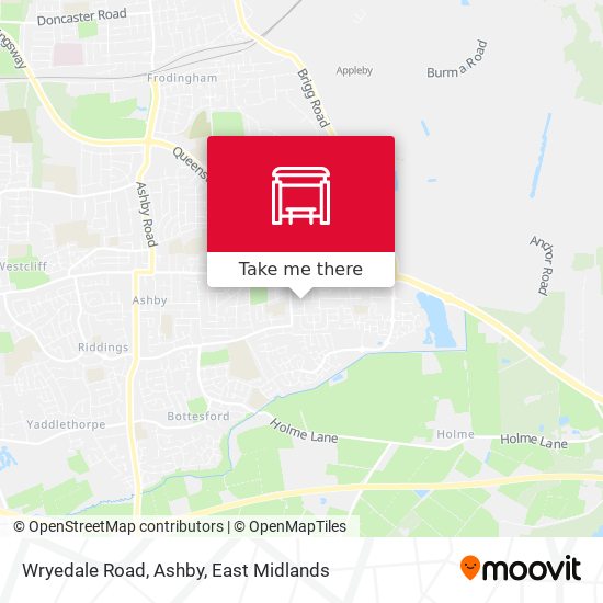 Wryedale Road, Ashby map
