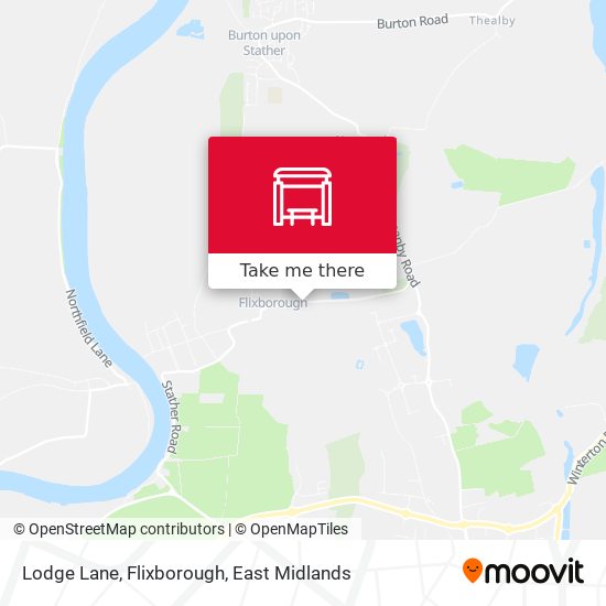 Lodge Lane, Flixborough map