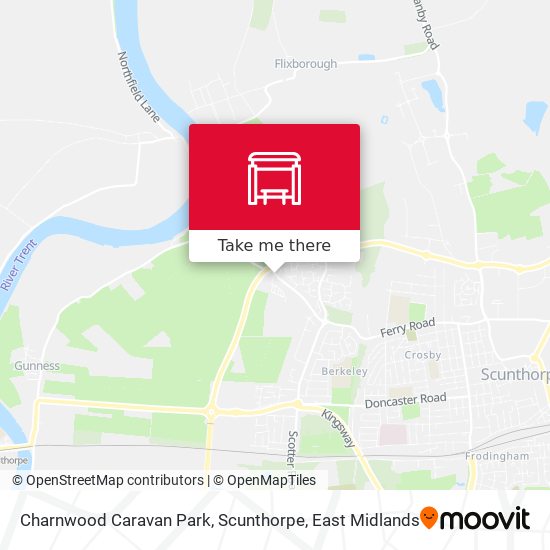 Charnwood Caravan Park, Scunthorpe map