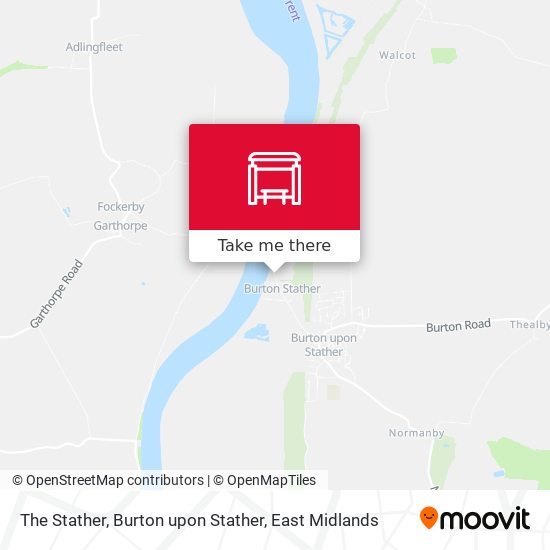 The Stather, Burton upon Stather map