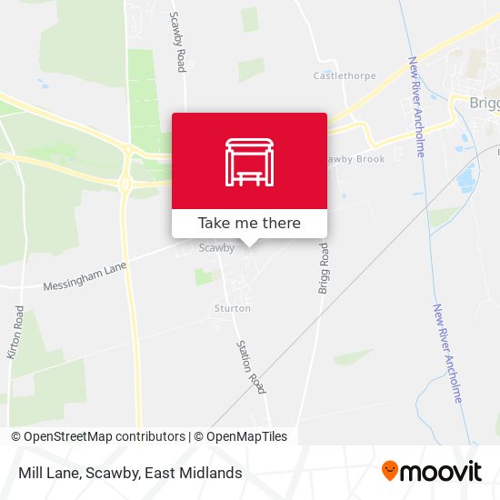 Mill Lane, Scawby map