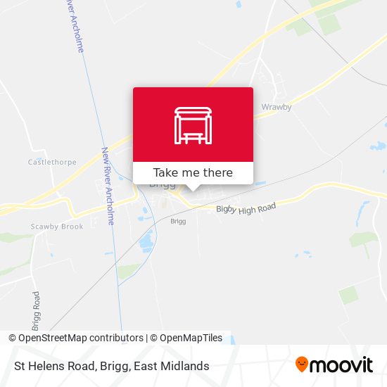 St Helens Road, Brigg map