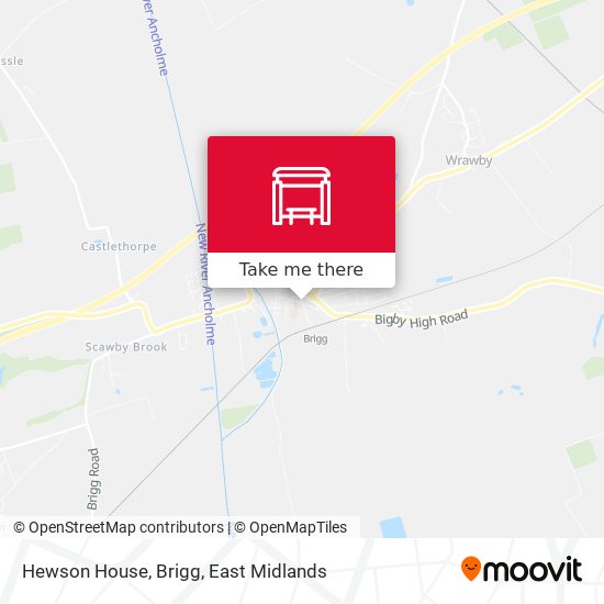 Hewson House, Brigg map