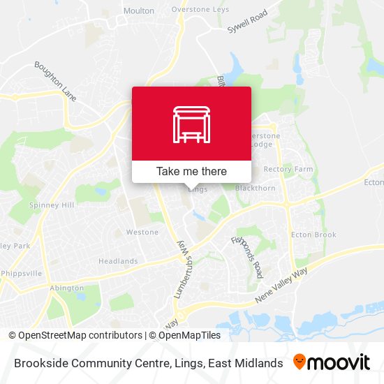 Brookside Community Centre, Lings map