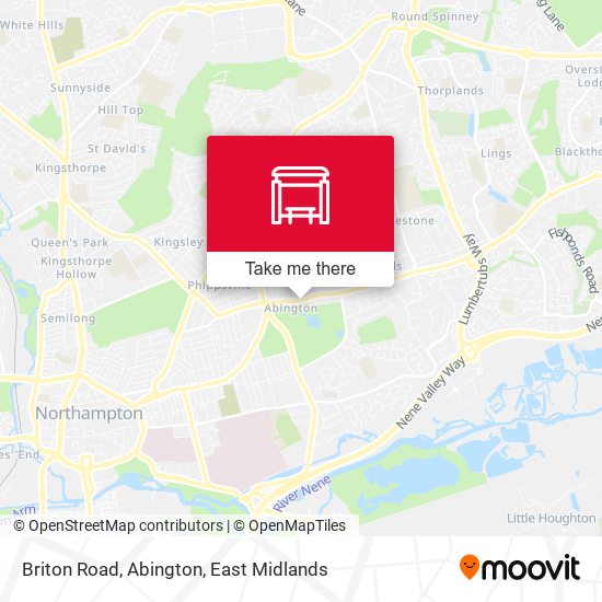 Briton Road, Abington map