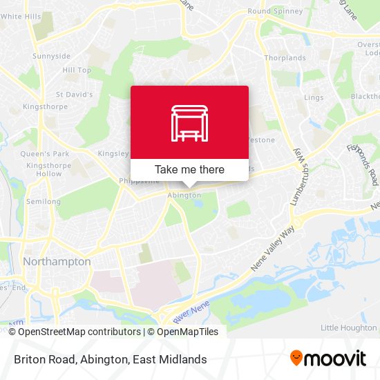 Briton Road, Abington map