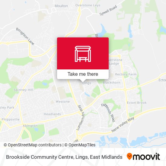 Brookside Community Centre, Lings map