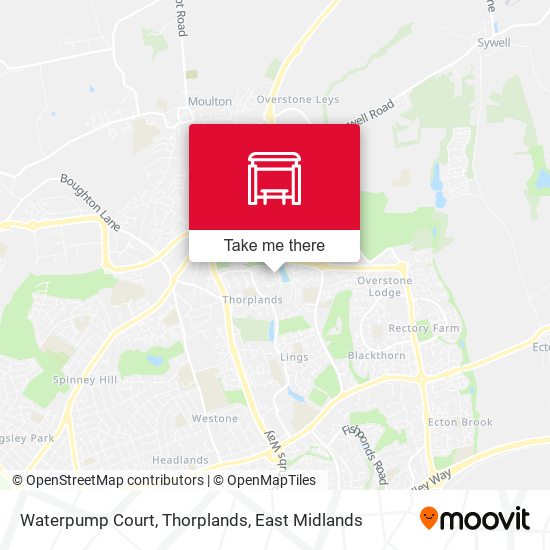 Waterpump Court, Thorplands map