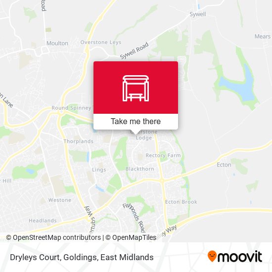Dryleys Court, Goldings map