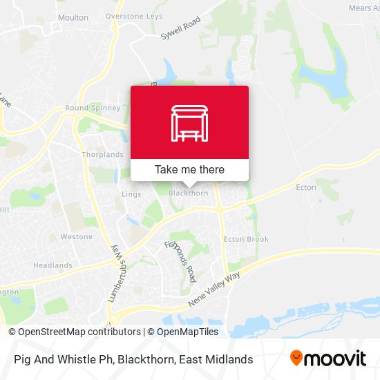 Pig And Whistle Ph, Blackthorn map