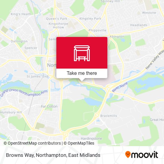 Browns Way, Northampton map