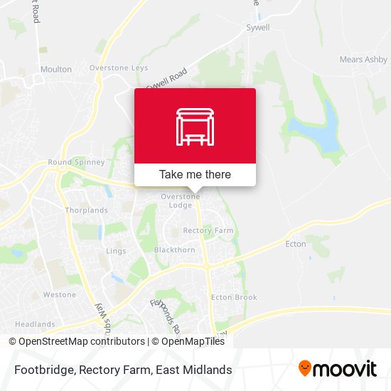 Footbridge, Rectory Farm map