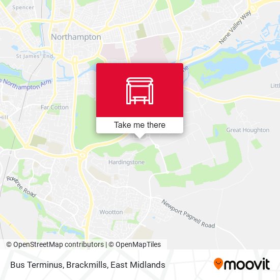 Bus Terminus, Brackmills map