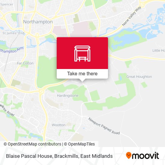 Blaise Pascal House, Brackmills map