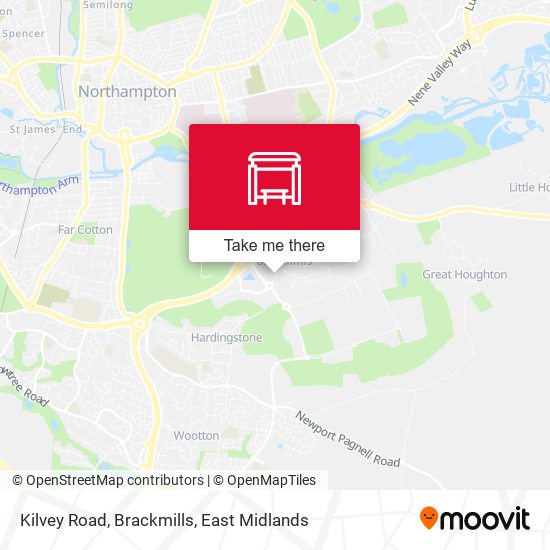 Kilvey Road, Brackmills map