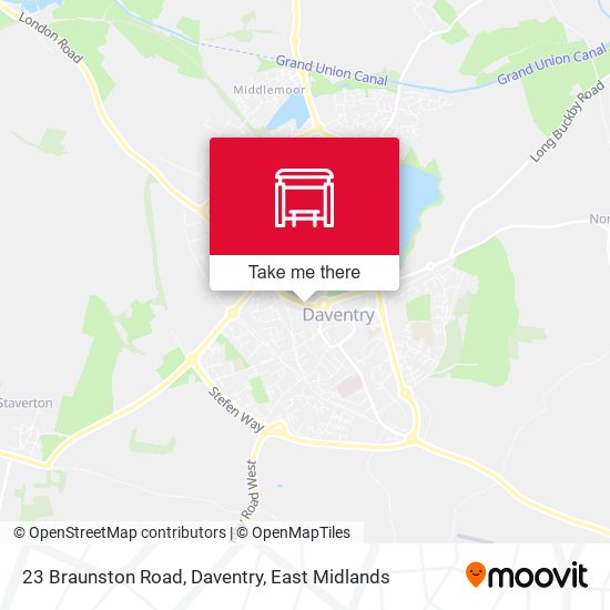 23 Braunston Road, Daventry map