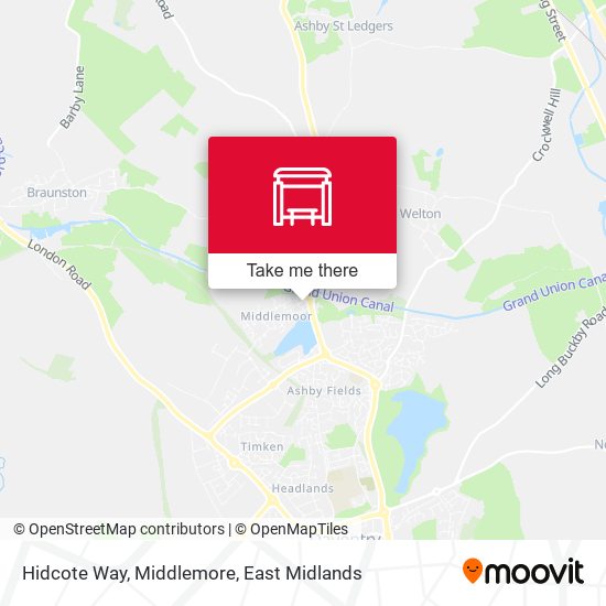 Hidcote Way, Middlemore map