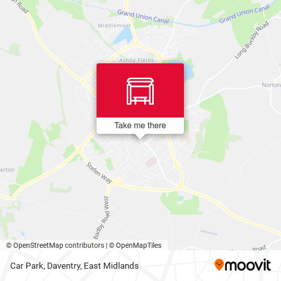 Car Park, Daventry map