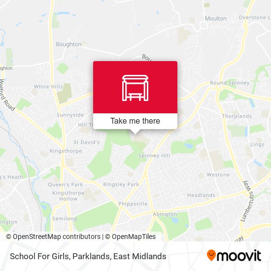 School For Girls, Parklands map