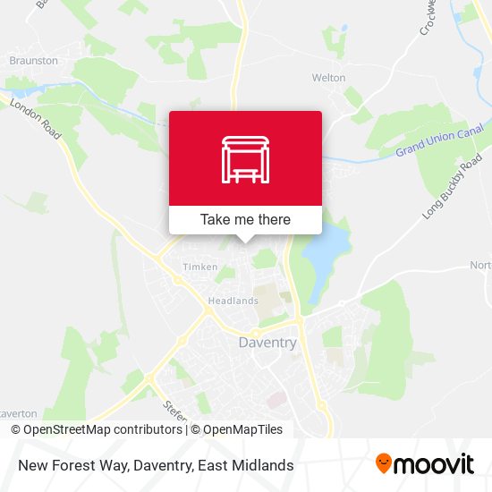 New Forest Way, Daventry map