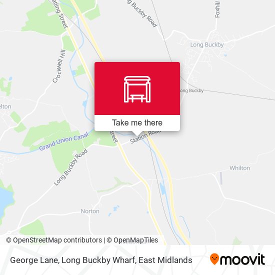 George Lane, Long Buckby Wharf map