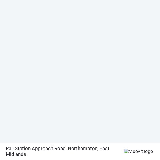 Rail Station Approach Road, Northampton map