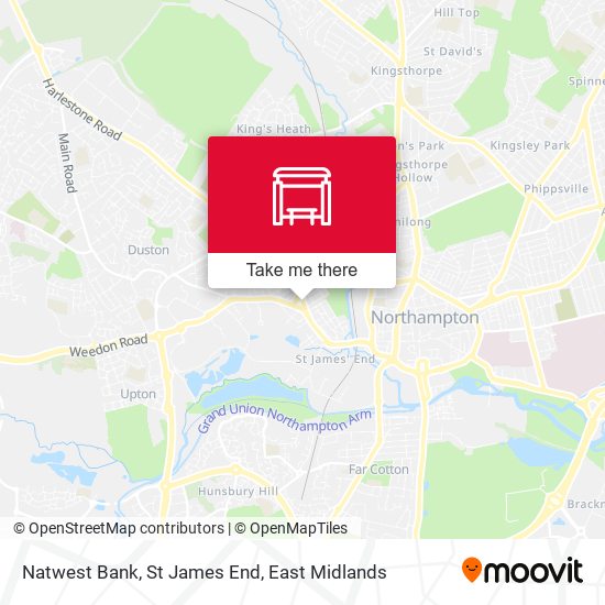 Natwest Bank, St James End map
