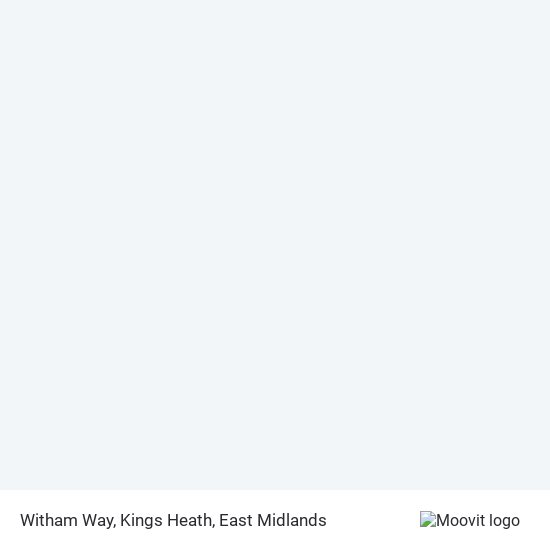 Witham Way, Kings Heath map