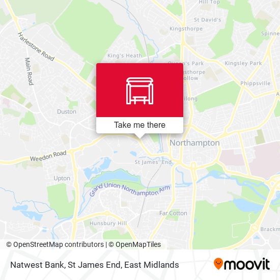 Natwest Bank, St James End map