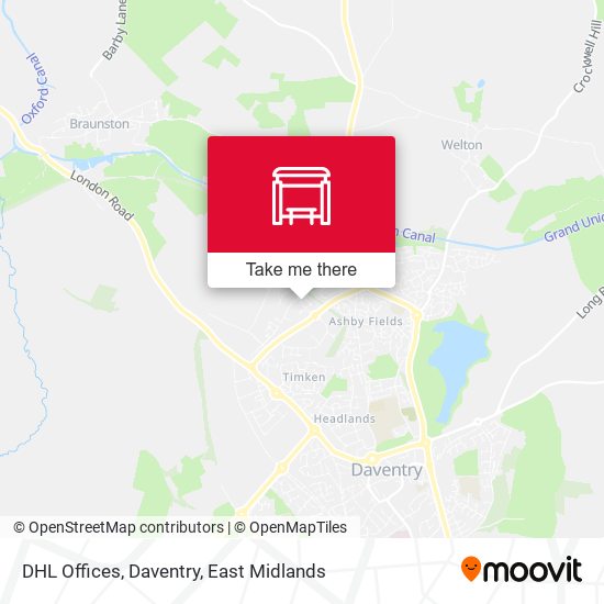 DHL Offices, Daventry map