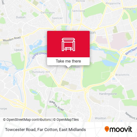 Towcester Road, Far Cotton map