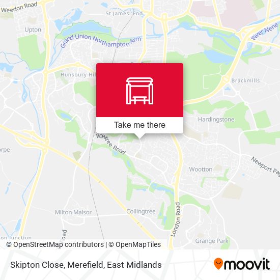 Skipton Close, Merefield map