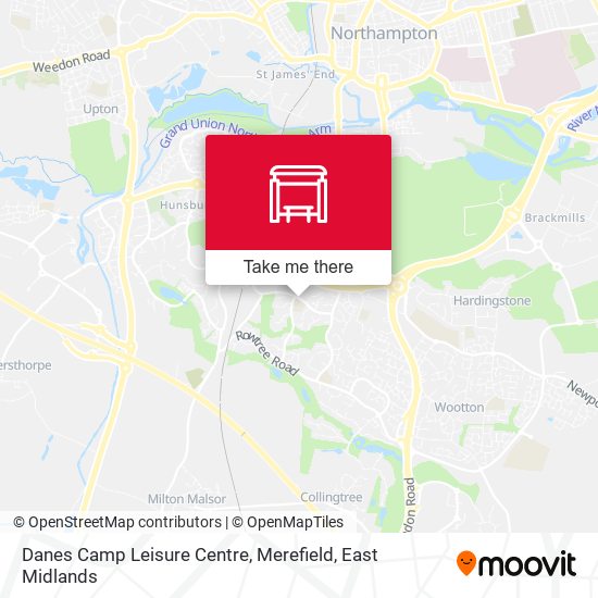 Danes Camp Leisure Centre, Merefield map