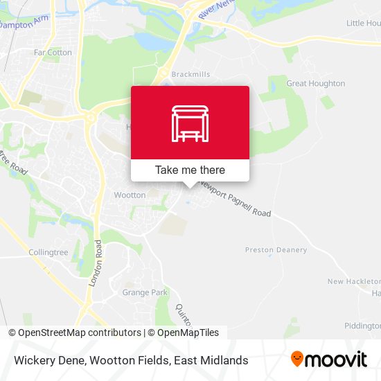 Wickery Dene, Wootton Fields map