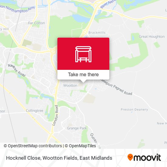 Hocknell Close, Wootton Fields map