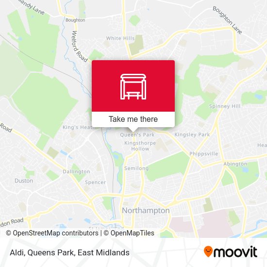 Aldi, Queens Park map