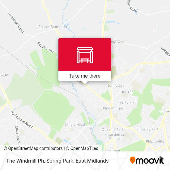 The Windmill Ph, Spring Park map