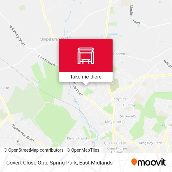 Covert Close Opp, Spring Park map