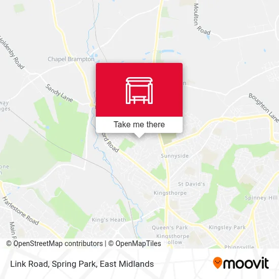 Link Road, Spring Park map