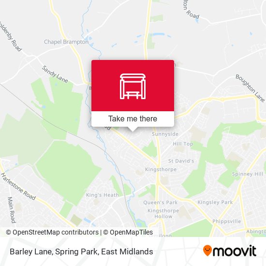 Barley Lane, Spring Park map