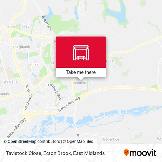 Tavistock Close, Ecton Brook map