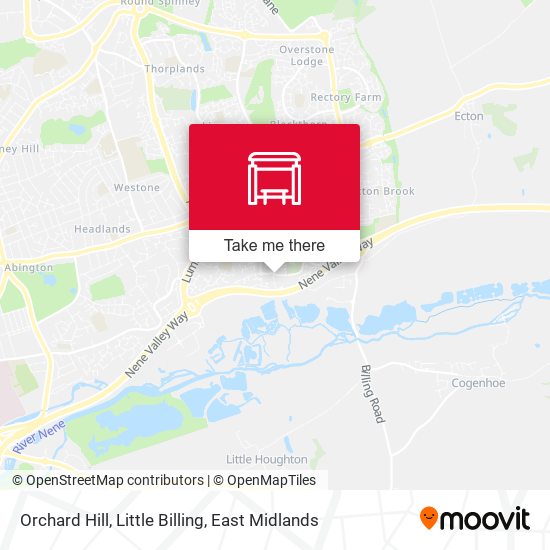 Orchard Hill, Little Billing map