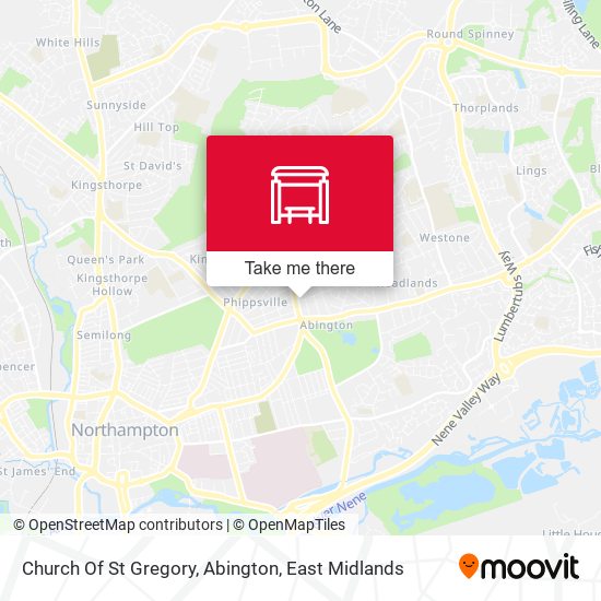Church Of St Gregory, Abington map
