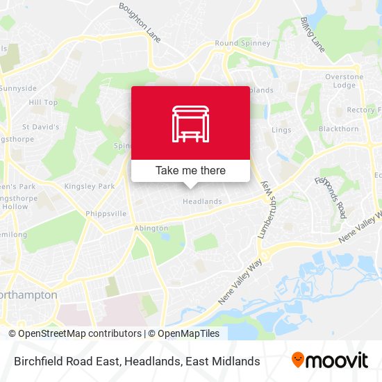 Birchfield Road East, Headlands map